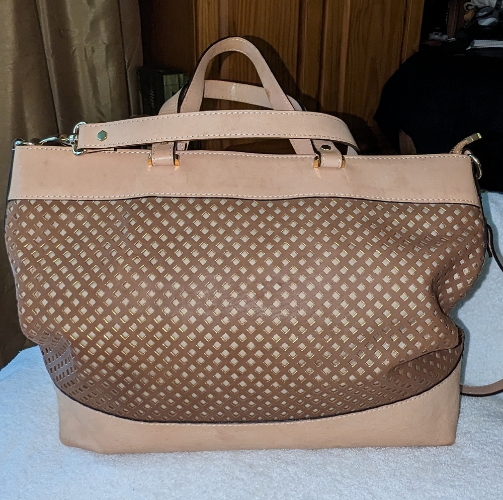 Alberta di Canio perforated tote bag.